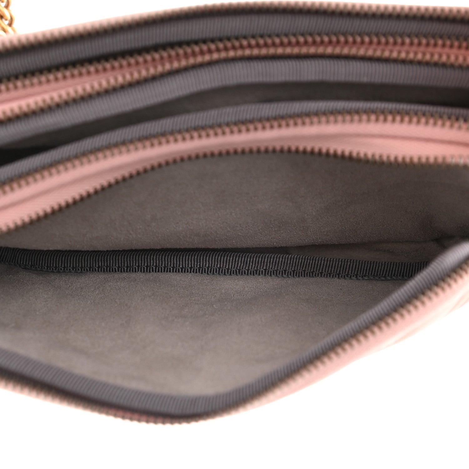Gucci Calfskin Matelasse Mini GG Marmont Chain Crossbody Bag Perfect Pink 6 of 13