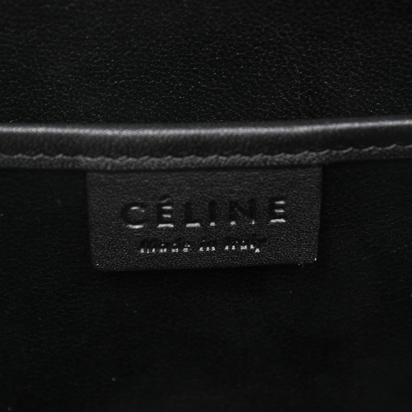 Smooth Calfskin Nano Luggage Black
