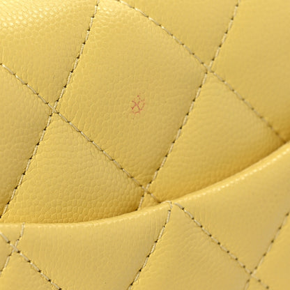 Chanel Caviar Quilted Mini Sweet Classic Flap Yellow 23 of 27