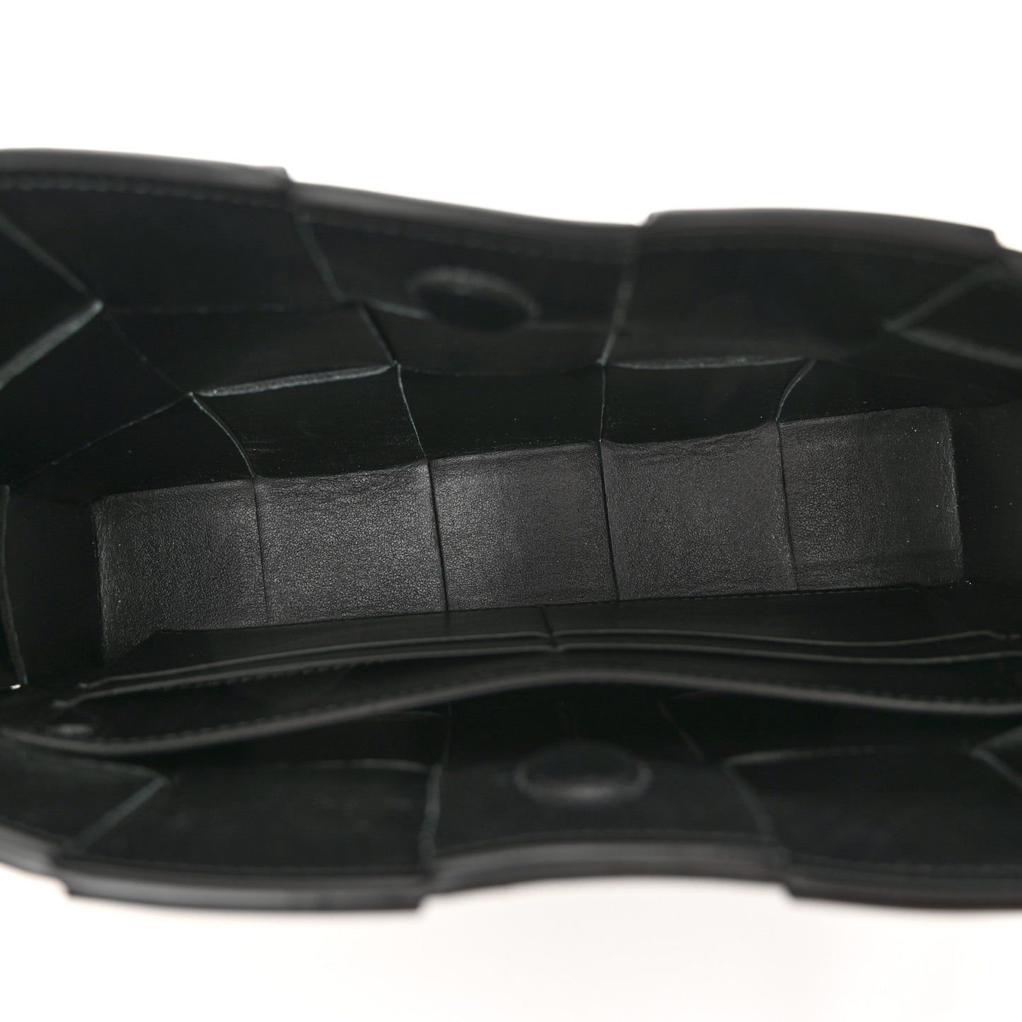 Calfskin Maxi Intrecciato Cassette Pouch On Strap Black