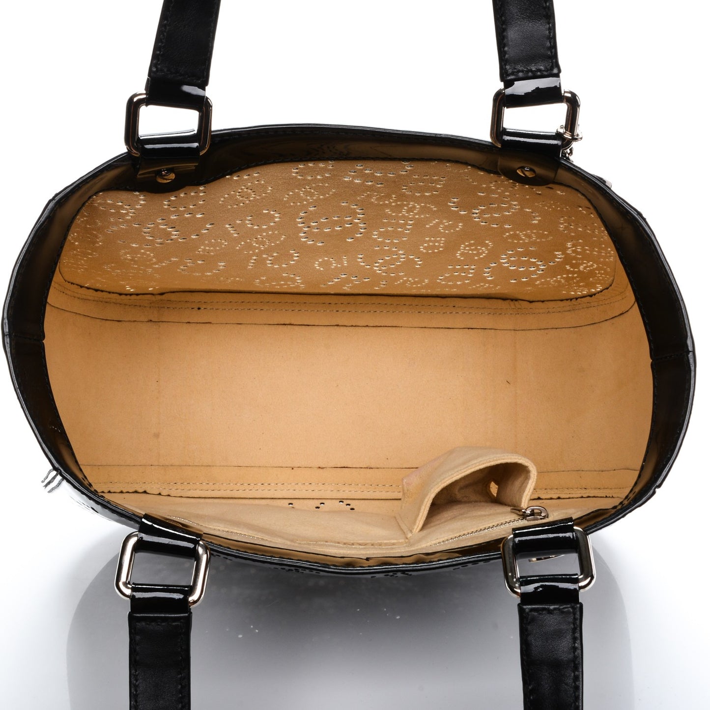 Patent Perforated CC N°5 Tote Black