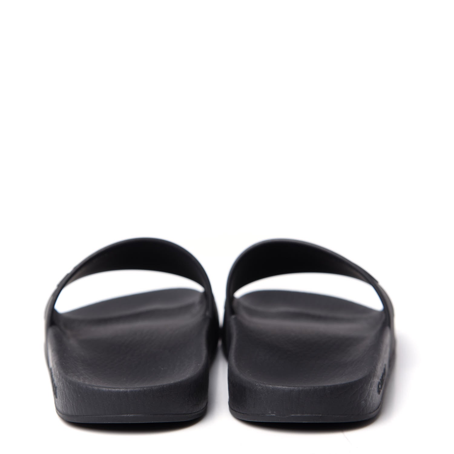Gucci Rubber Womens Logo Slide Sandals 37 Black 7 of 10