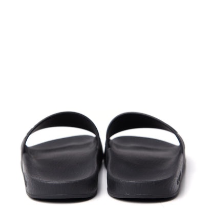 Gucci Rubber Womens Logo Slide Sandals 37 Black 7 of 10