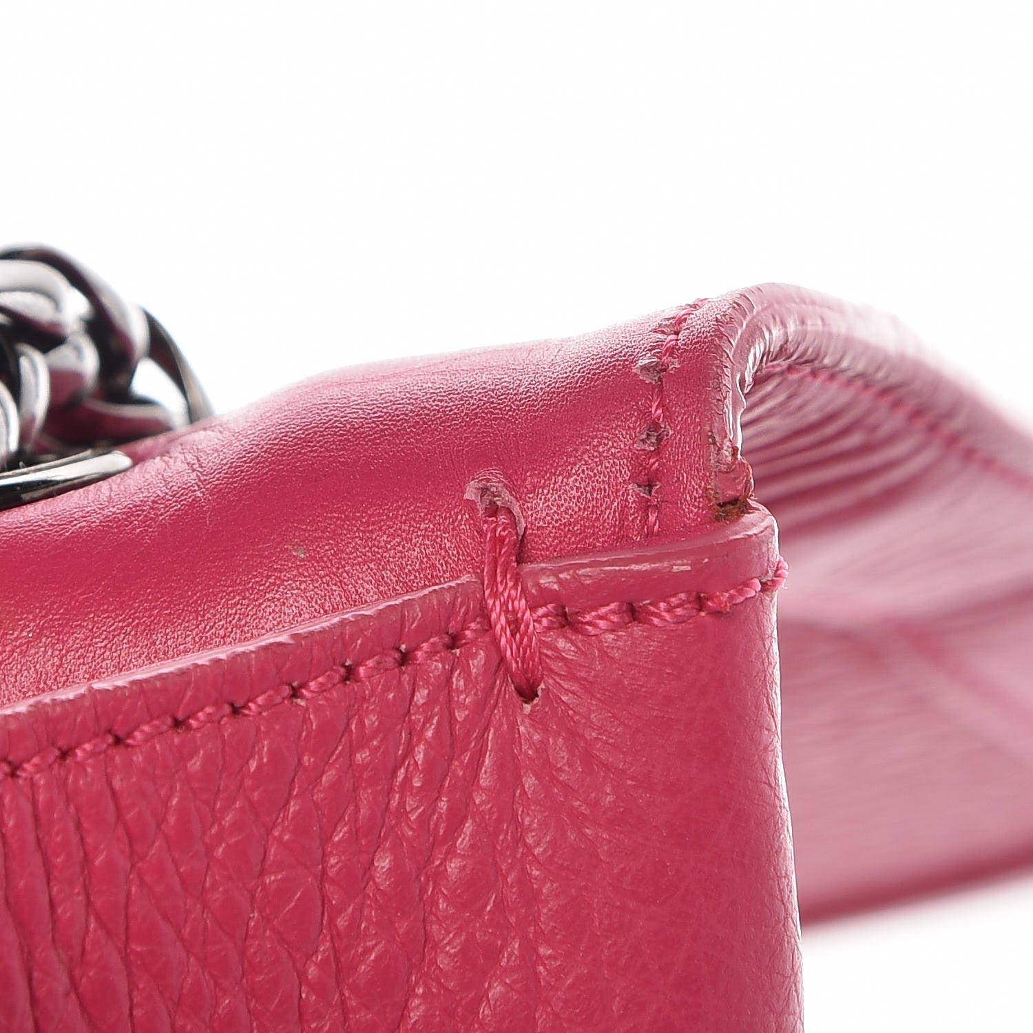 Christian Louboutin Grained Calfskin Sweet Charity Shoulder Bag Pink 7 of 9