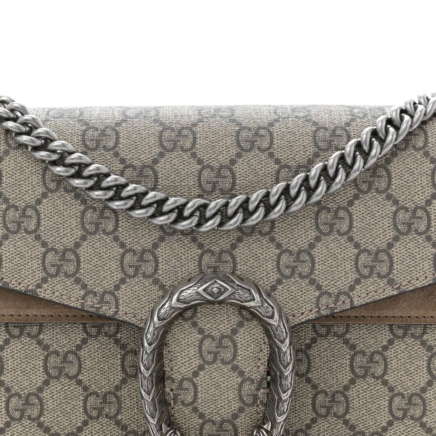 GG Supreme Monogram Small Dionysus Shoulder Bag Taupe