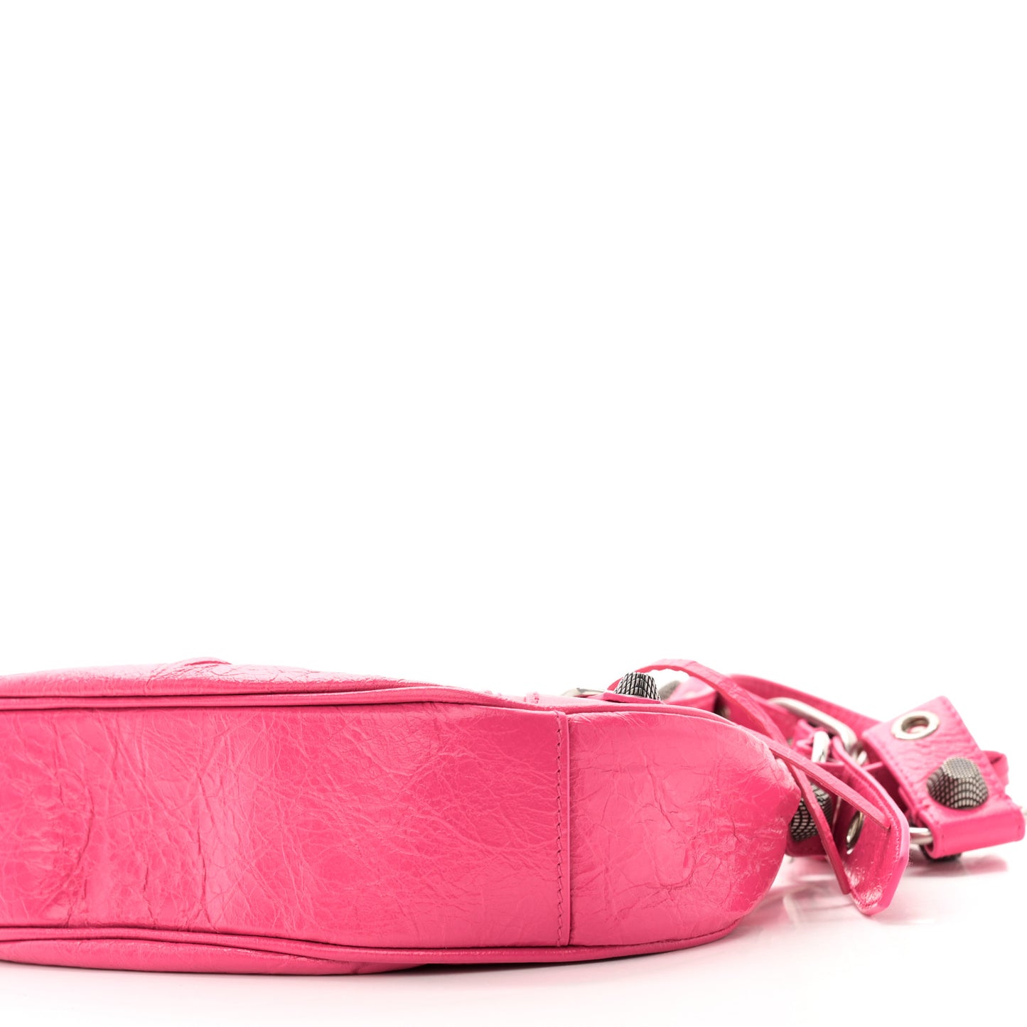 Agneau Arena Le Cagole Shoulder Bag XS Hot Pink