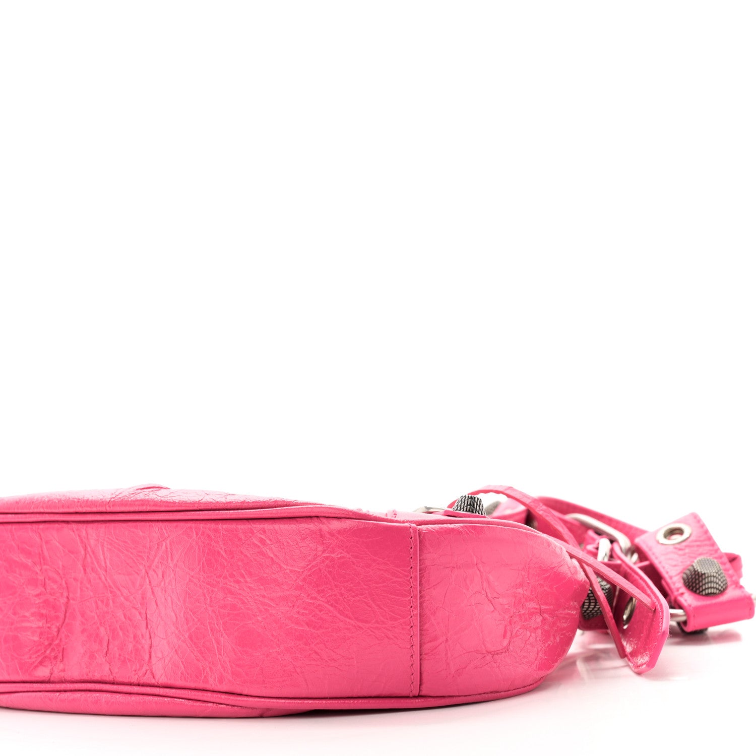 Balenciaga Agneau Arena Le Cagole Shoulder Bag XS Hot Pink 10 of 10