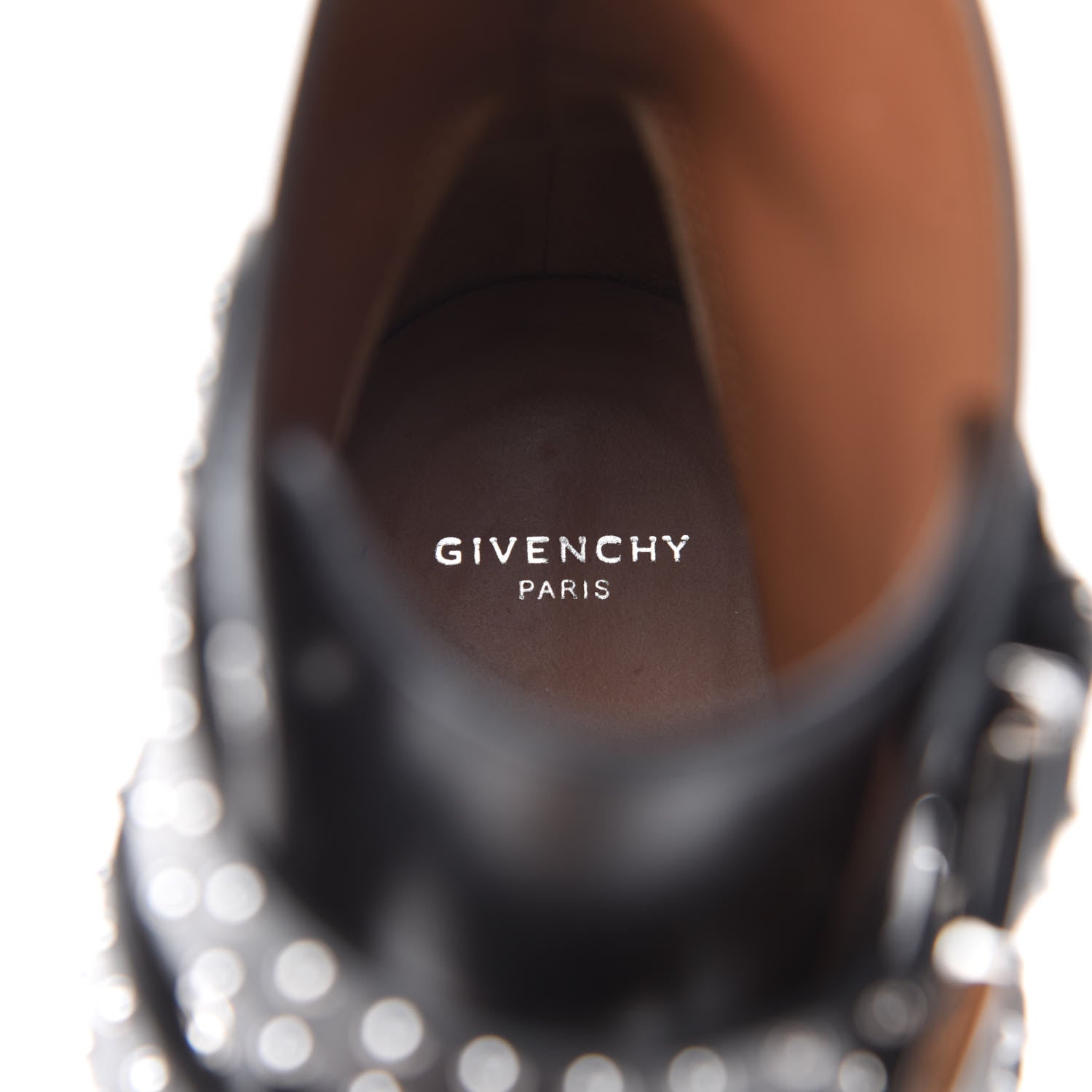 Givenchy Calfskin Studded Prue Buckle Bootie 39.5 Black 8 of 10