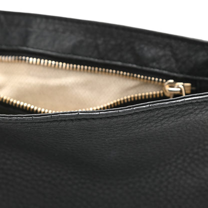 Gucci Pebbled Calfskin Medium Soho Flap Crossbody Black 14 of 15