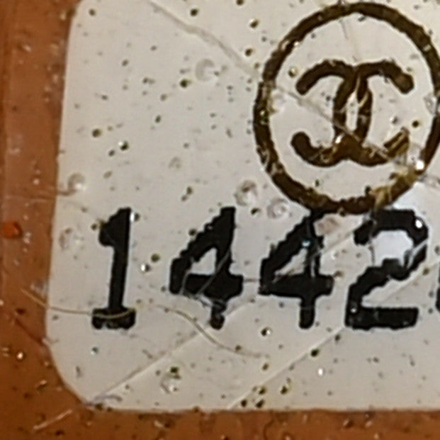 Metallic Tweed Medium Single Flap Light Yellow