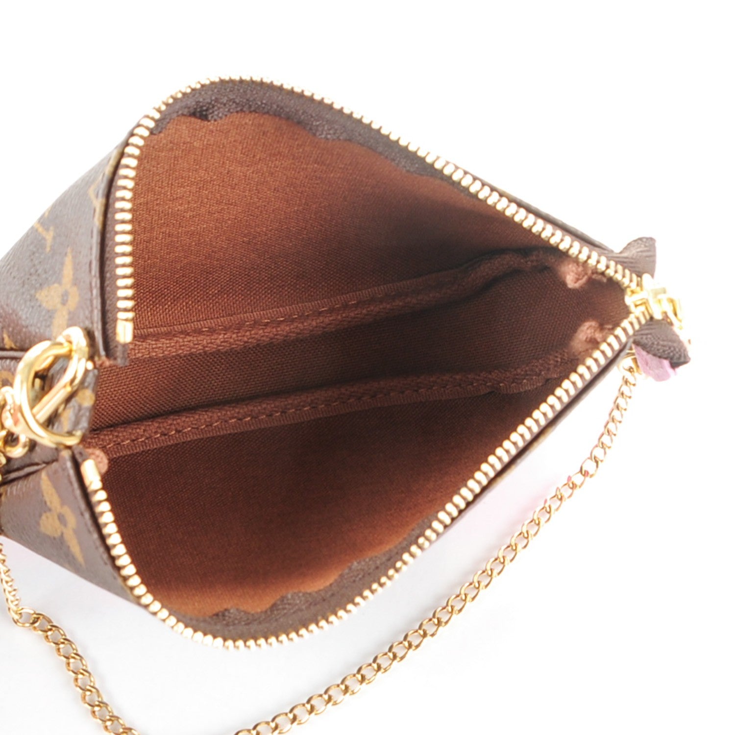 Louis Vuitton Monogram 2016 Christmas Animation Mini Pochette Accessories Rose Ballerine 5 of 7