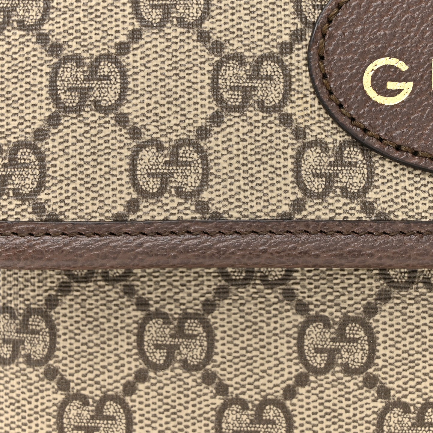 GG Supreme Monogram Neo Vintage Web Belt Bag Brown