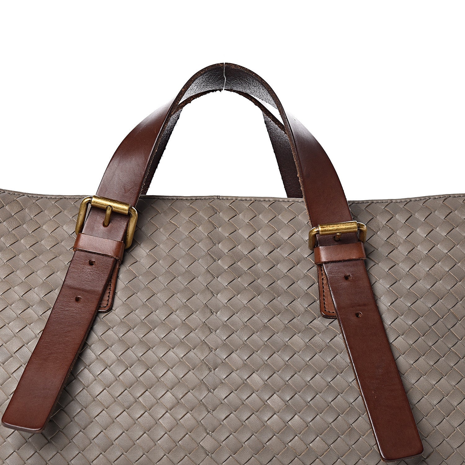 Bottega Veneta Intrecciato Light Calf Shopper Tote Khaki Brown 11 of 11