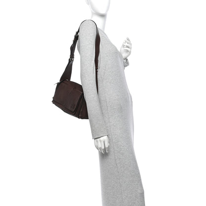 Miu Miu Nappa Utilitaire Shoulder Bag Dark Brown 2 of 12