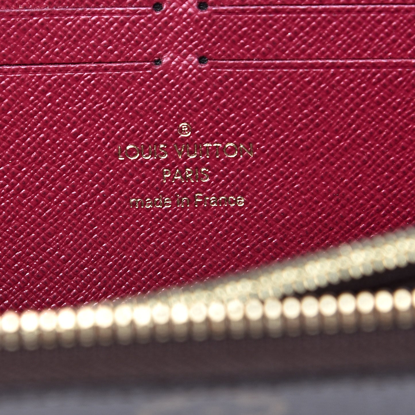 Monogram Clemence Wallet Fuchsia