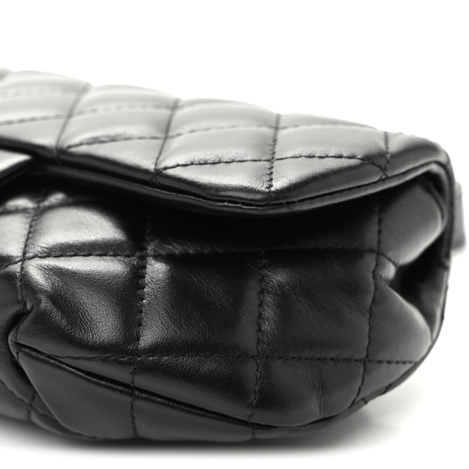 Chanel Calfskin Quilted CC Uniform Flap Belt Bag Black 10 of 10