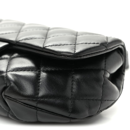 Chanel Calfskin Quilted CC Uniform Flap Belt Bag Black 10 of 10