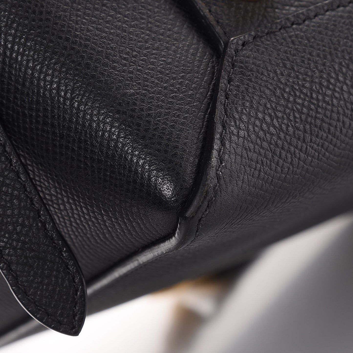 Grained Calfskin Mini Belt Bag Black