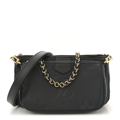 Louis Vuitton Empreinte Monogram Giant Multi Pochette Accessories Black 1 of 9