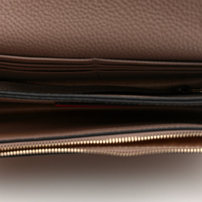 Valentino Garavani Pebbled Calfskin Rockstud Flap Wallet On Chain Poudre 5 of 10