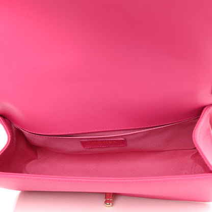 Chanel Calfskin Quilted Medium Boy Flap Fuchsia 5 of 10
