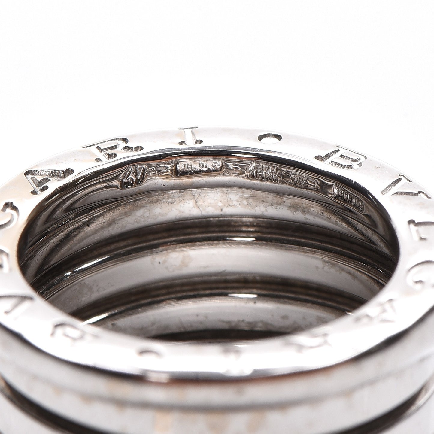 18K White Gold B.Zero1 4 Band Ring 47 4.25