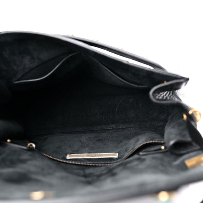 Valentino Garavani Alce Calfskin My Rockstud Rolling Frame Bag Black 5 of 8