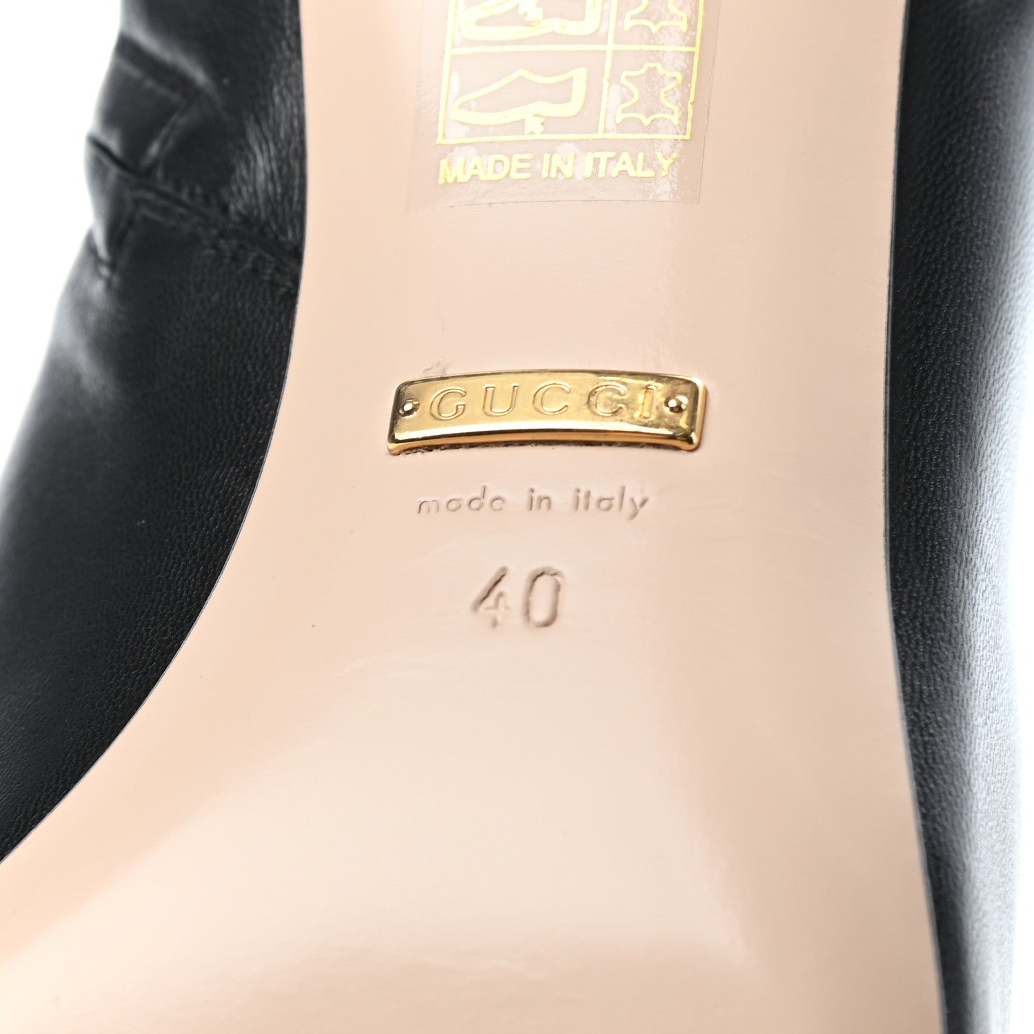Gucci Nappa Zumi Mid Ankle Boots 40 Black 5 of 6