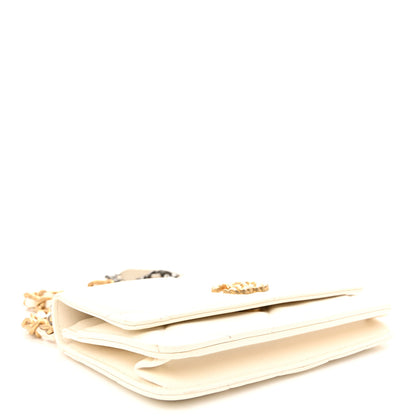 Chanel Lambskin Quilted Chanel 19 Wallet On Chain WOC White 4 of 11