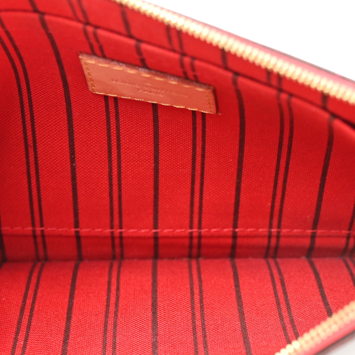 Monogram Neverfull MM GM Pochette Cherry