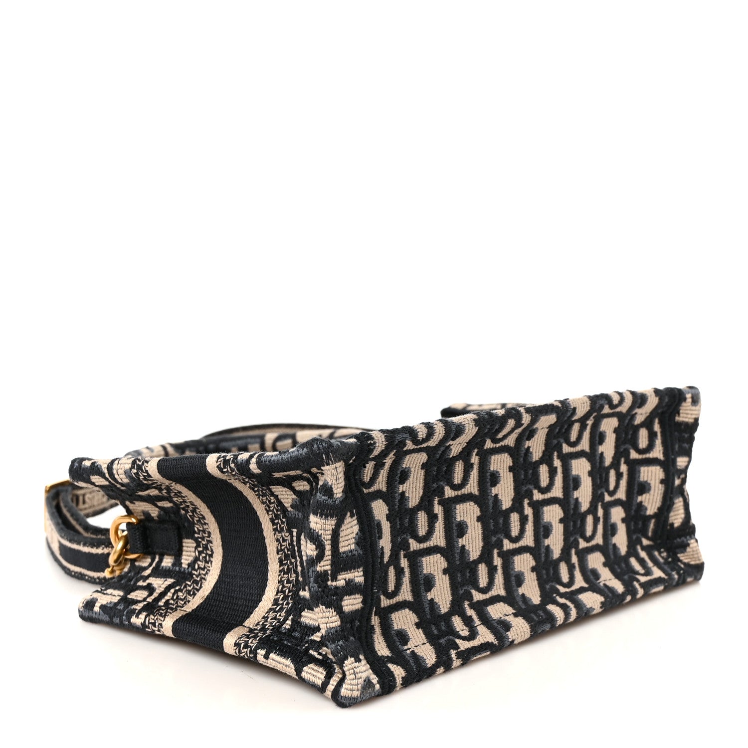 Christian Dior Oblique Mini Book Tote With Strap Blue Multicolor 4 of 10