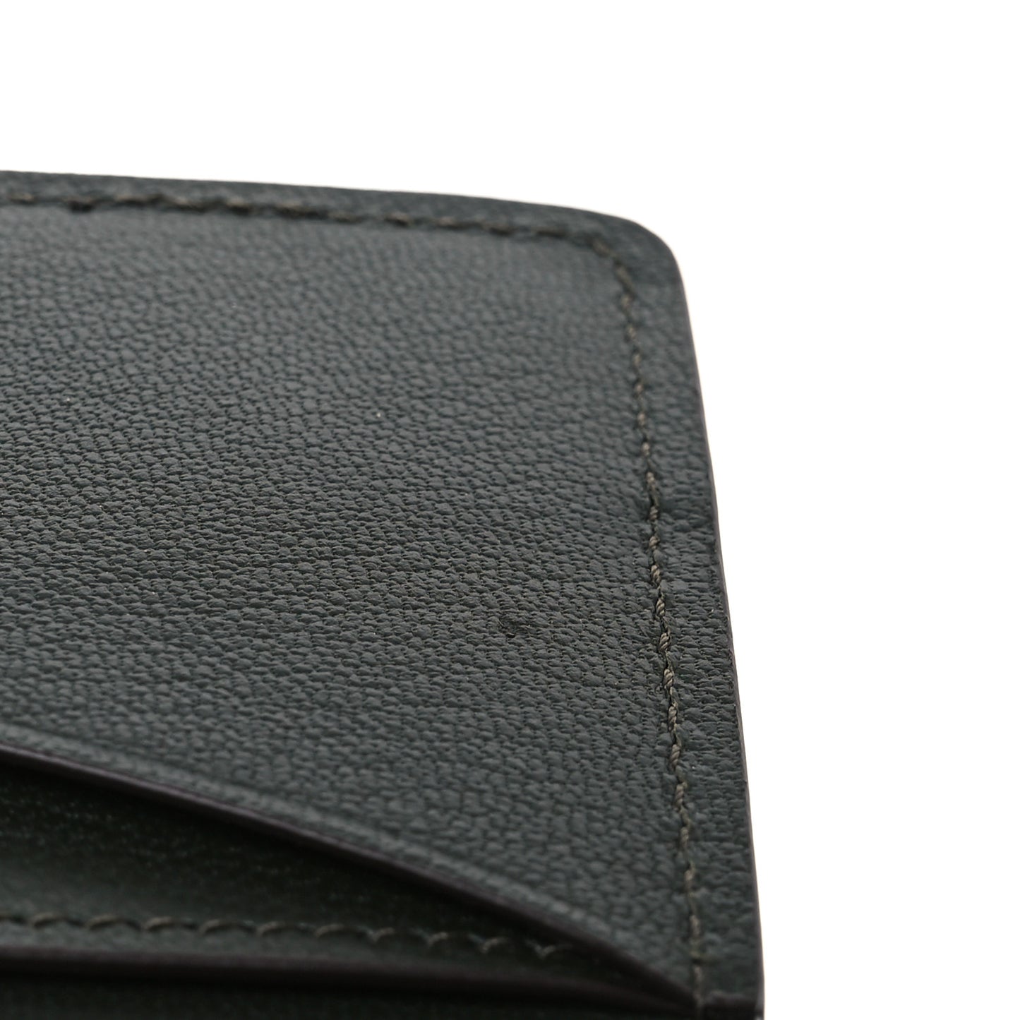 Ostrich Crocodile Pocket Organizer Green Beige