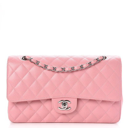 Chanel Caviar Quilted Medium Double Flap Pink 1 of 8