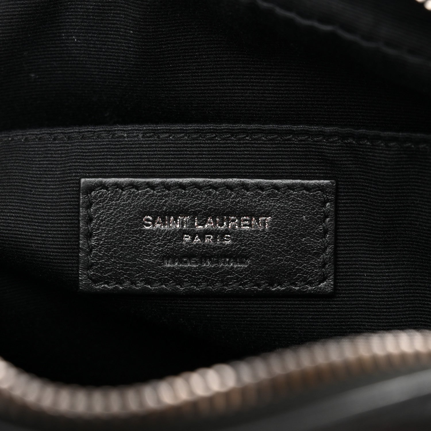 Saint Laurent Calfskin Matelasse Monogram Lou Camera Bag Black 6 of 11