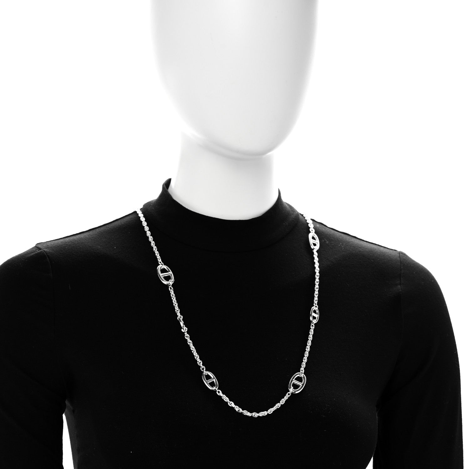 Hermes Sterling Silver Farandole Necklace 80 2 of 6