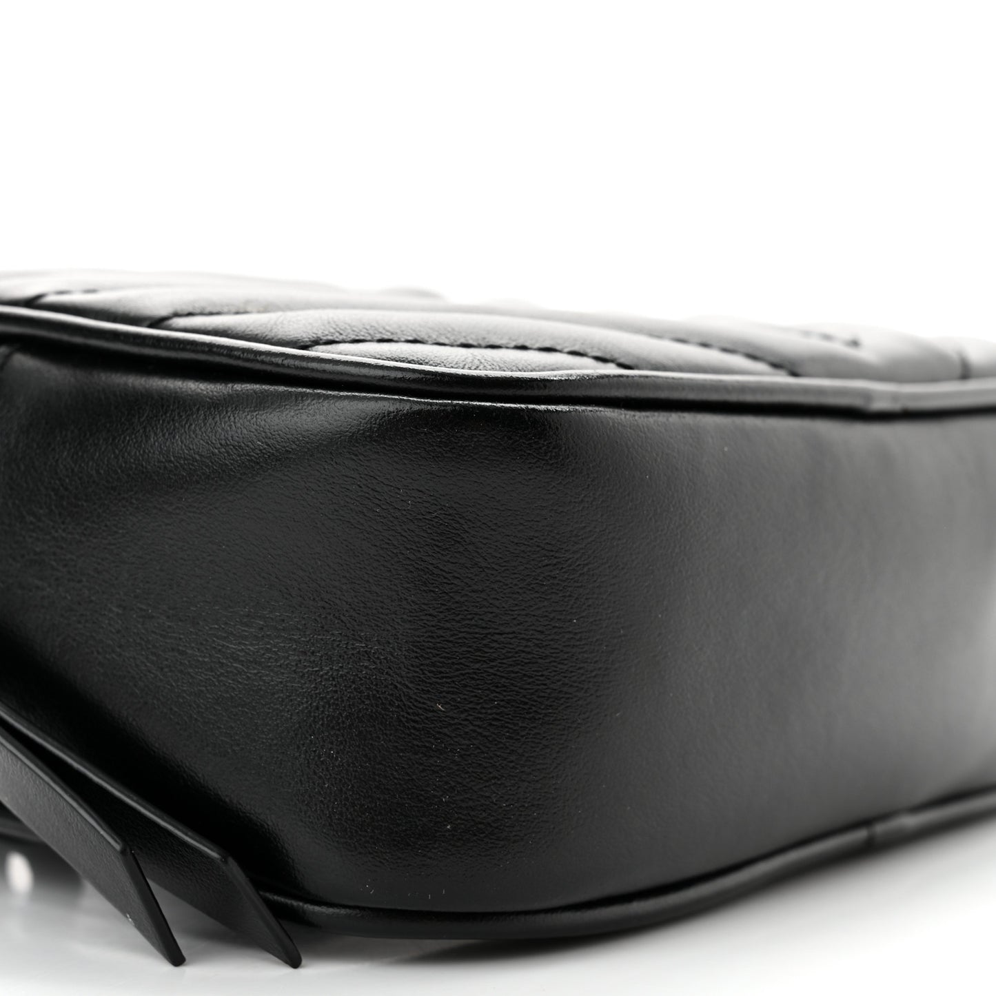 Calfskin Matelasse Monogram Lou Belt Bag Black