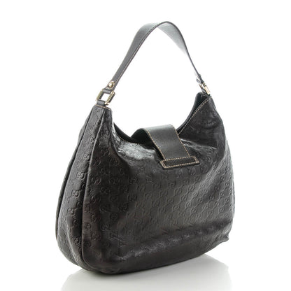 Gucci Guccissima Large New Ladies Web Hobo Dark Brown 3 of 7