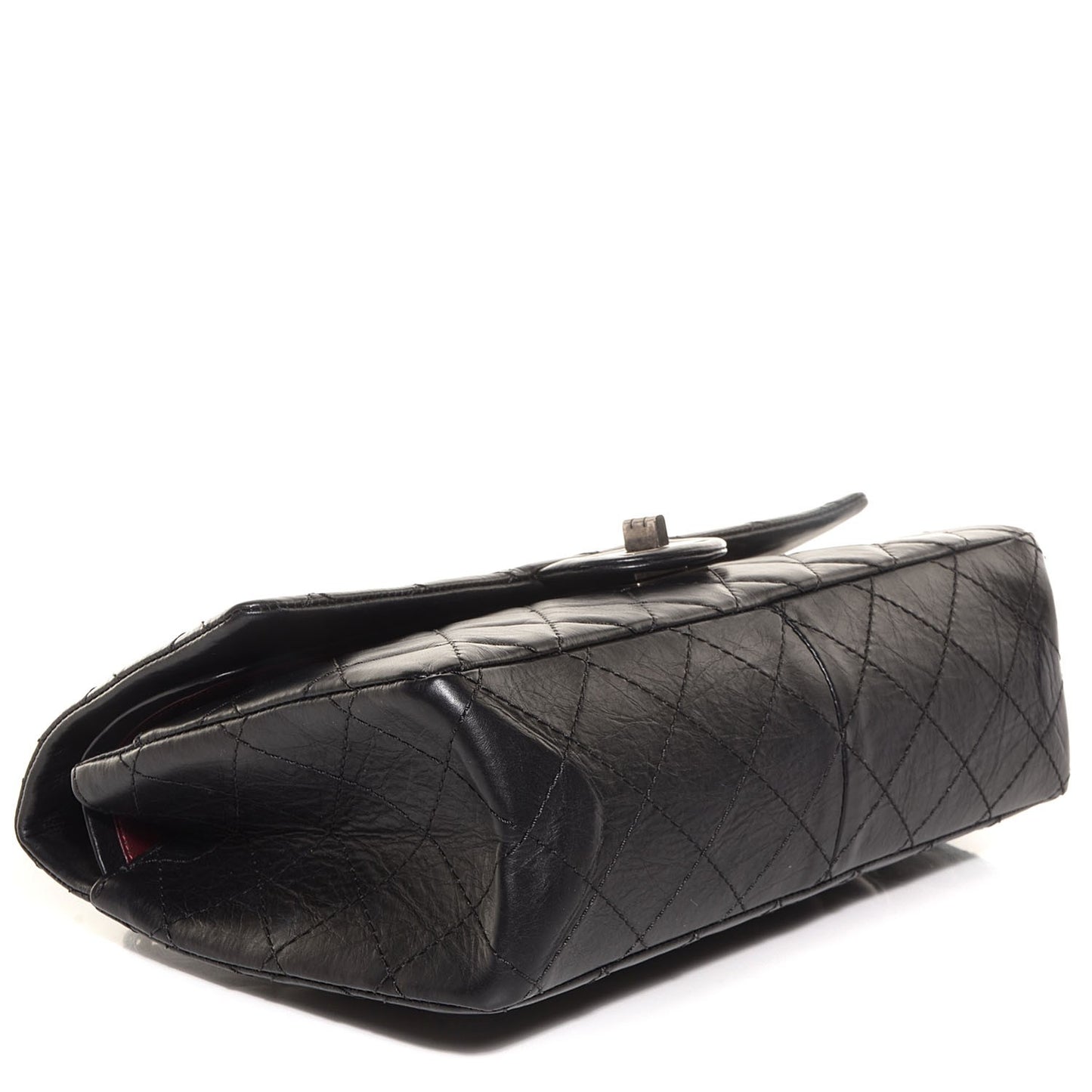 Aged Calfskin Quilted 2.55 Reissue 226 Flap Black