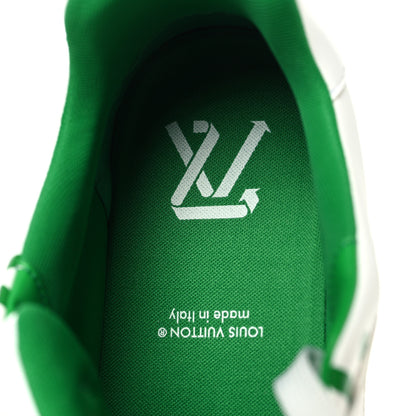 Louis Vuitton Mens LV Trainer Upcycling Sneakers 9 White Green 8 of 8