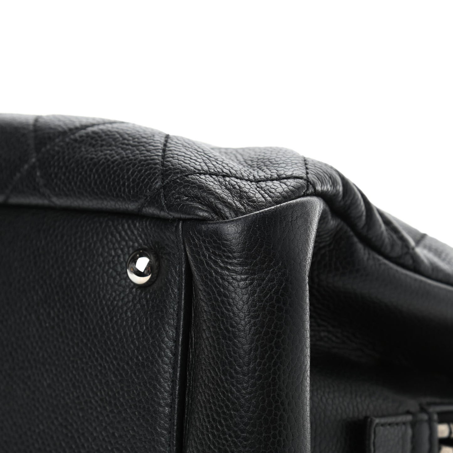 Caviar Quilted Timeless CC Soft Tote Black