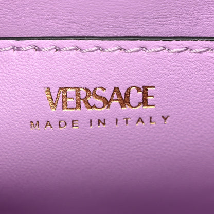 Versace Calfskin Medium La Medusa Top Handle Handbag Optical White 6 of 13