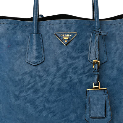 Prada Saffiano Cuir Medium Double Bag Cobalto 7 of 17