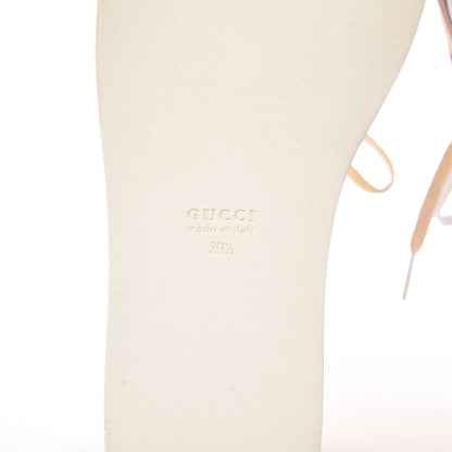 Gucci Metallic Nappa Peggy Platform Sneakers 39.5 Oro Vecchio 8 of 10