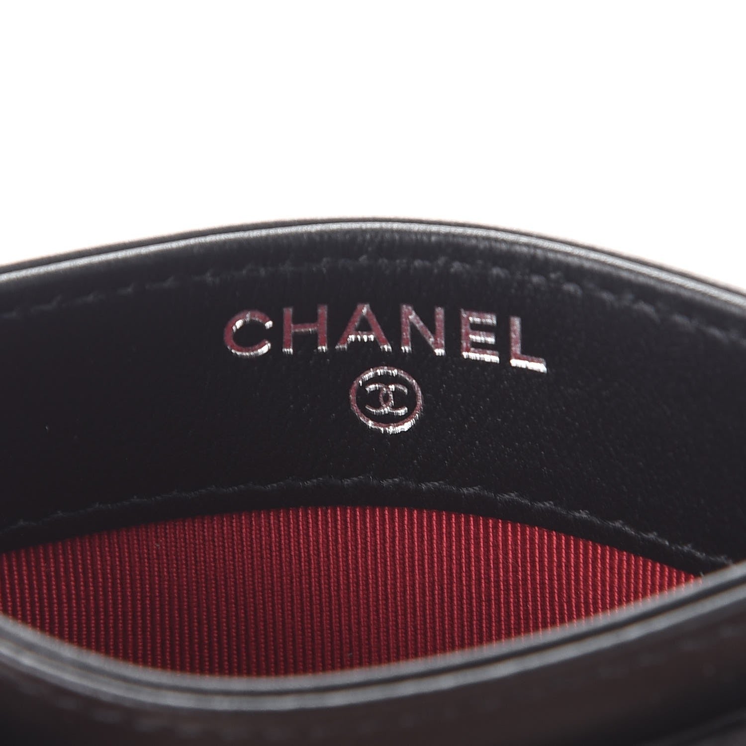 Chanel Aged Calfskin Quilted Gabrielle Card Holder Black 6 of 9