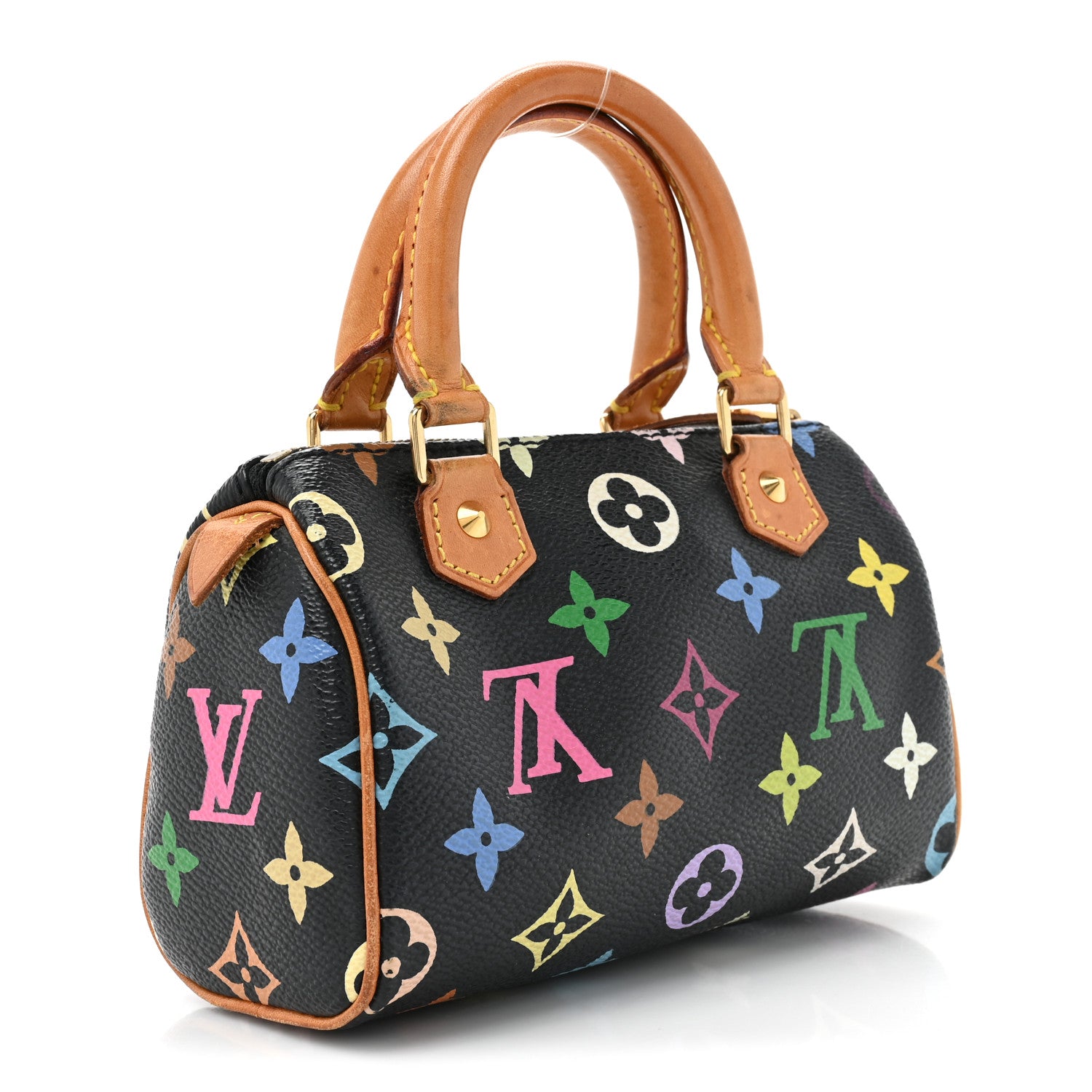 Louis Vuitton Monogram Multicolor Mini Sac HL Speedy Black 3 of 18