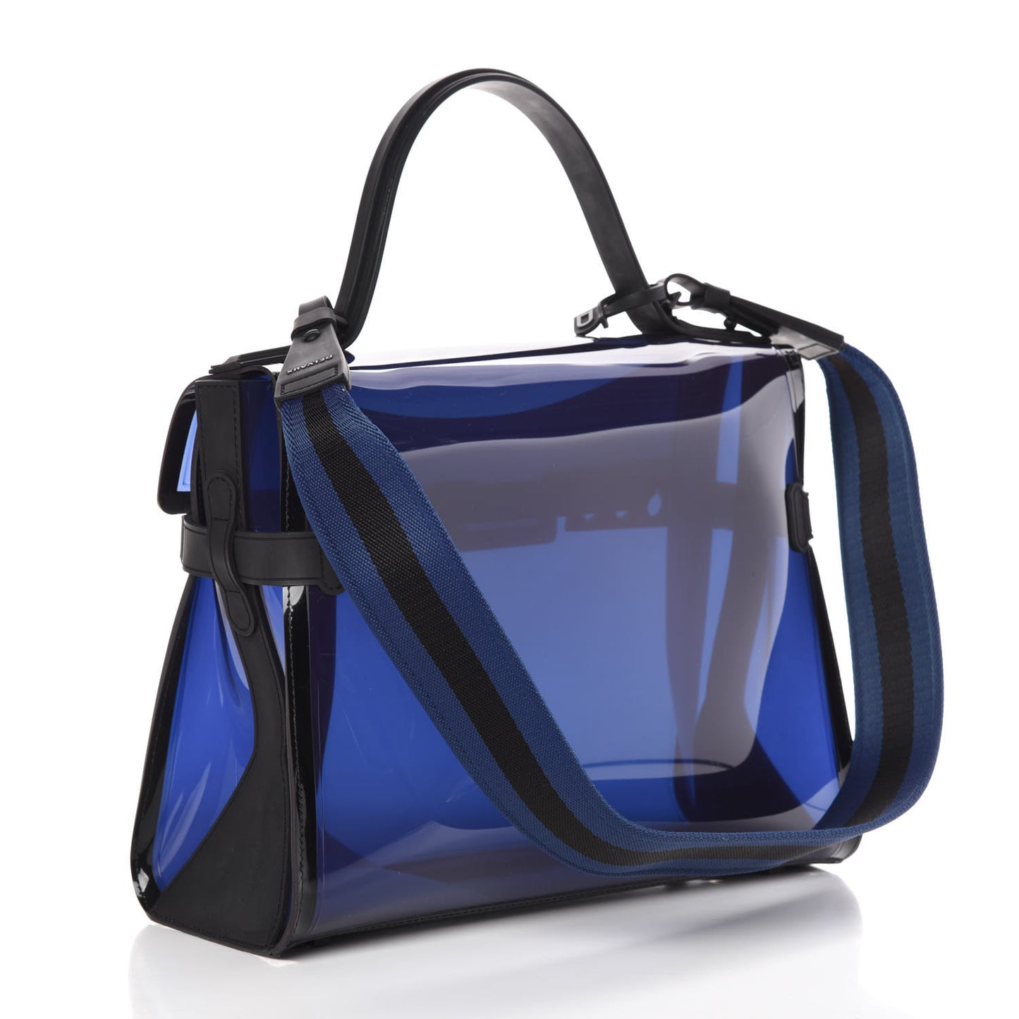 PVC Tempete Dark Night Satchel Blue De Prusse