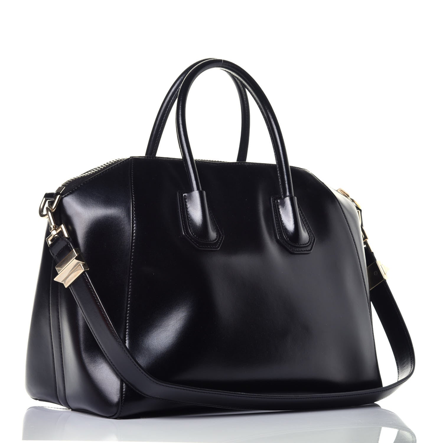 Givenchy Shiny Lord Calfskin Medium Antigona Black 4 of 10