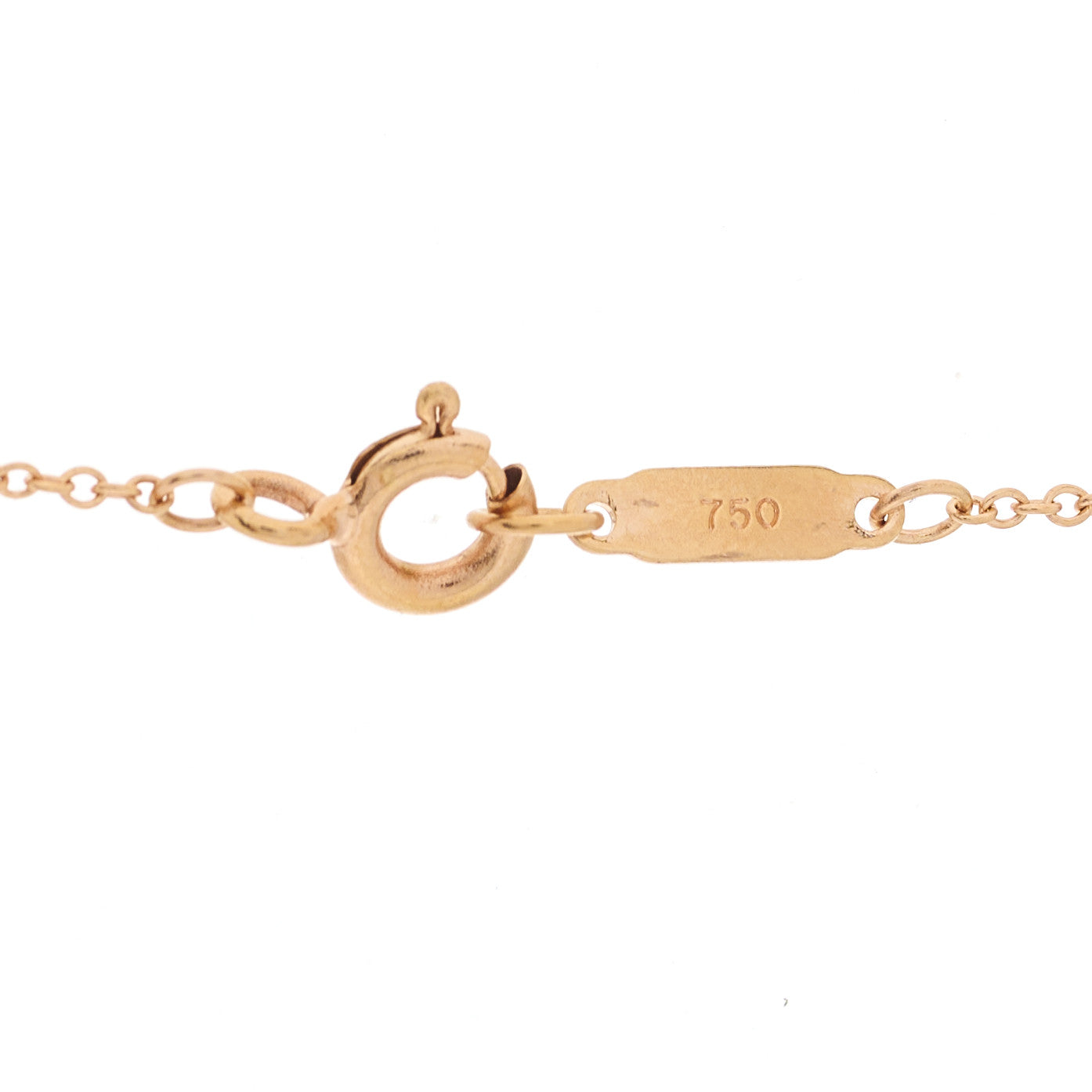 Tiffany 18K Rose Yellow Gold Diamond Elsa Peretti Two Open Heart Pendant Necklace 6 of 6