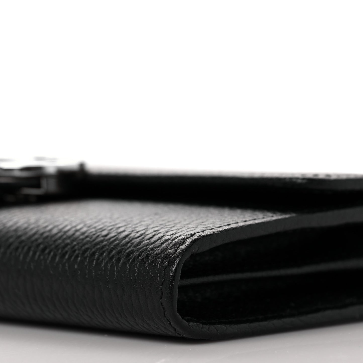 Dollar Calfskin Interlocking G Continental Wallet Black