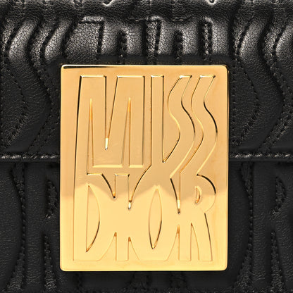Christian Dior Calfskin Quilted All Over Miss Dior Flap Black 7 of 10